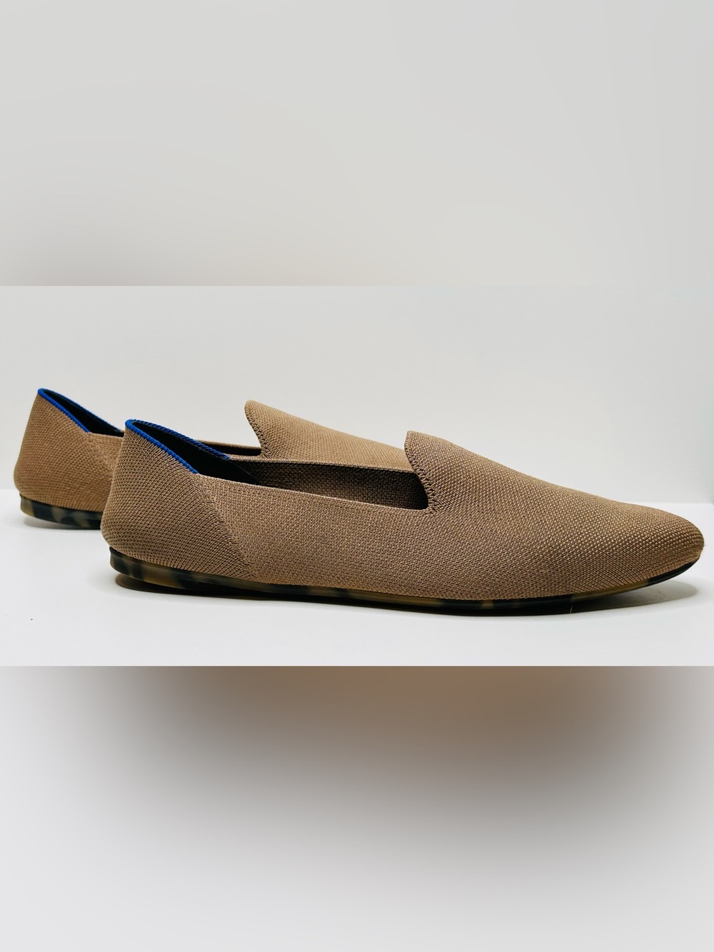 Rothy's The Almond Loafer In Portobello Brown Tan Taupe Shoe Flat - Picture 7 of 16